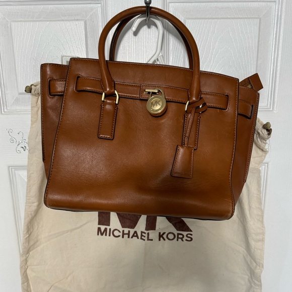 Michael Kors Hamilton large leather traveler satchel - Picture 1 of 13